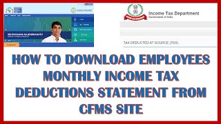 HOW TO DOWNLOAD EMPLOYEES MONTHLY INCOME TAX DEDUCTION STATEMENT FROM CFMS SITE [upl. by Leinto645]