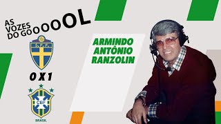 Suécia 0 x 1 Brasil 1994  Armindo Antônio Ranzolin  Gol de Romário [upl. by Yrrok]