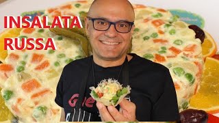 Insalata Russa ANNI 80 ANNI 90 e 2050 ricetta insalata russa e la sua presentazione [upl. by Maillil676]