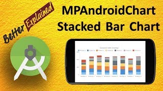 MPAndroidChart Tutorial Better Than Android GraphView 13 Stacked Bar Chart Plot in Android [upl. by Verina]