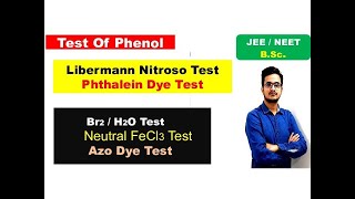 POC6  Test Of Phenol  Phthalein Dye Test  Br2H2O Test  Azo Dye Test  Libermann nitroso [upl. by Shirl]