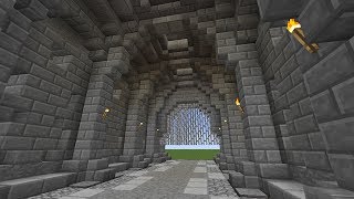 Minecraft Castle Gatehouse Tutorial Advanced Reuploaded [upl. by Wenoa]