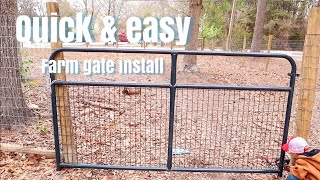 How to install a FARM GATE [upl. by Maltzman]