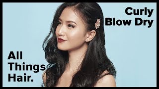 How to Curl with a Blow Dry by TRESemme  All Things Hair PH [upl. by Salzhauer]