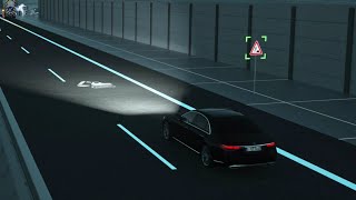 All New Mercedes S Class  Digital Light explained [upl. by Naryb834]