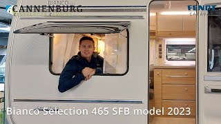 Caravan review Fendt Bianco Selection 465 SFB model 2023 [upl. by Averell]