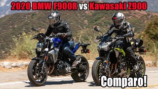 2020 BMW F900R vs Kawasaki Z900 [upl. by Ennazor]