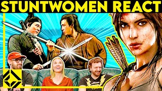 Stuntwomen React to Bad amp Great Hollywood Stunts 2 [upl. by Enilorak]