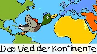 💡 Das Lied der Kontinente  Kinderlieder zum Lernen [upl. by Eppie428]