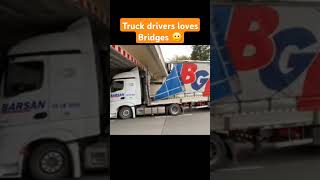 Truck drivers loves bridges 😎 truck lkw camion smile [upl. by Iblok]