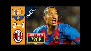 Barcelona 21 AC Milan 2005 Champions League All goals amp Highlights FHD1080P [upl. by Ronnholm81]