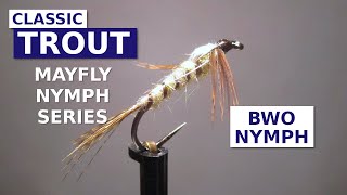 Fly Tying a Blue Winged Olive Nymph Mayfly Trout Pattern [upl. by Aket]