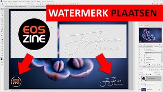 Photoshop  Actie maken om watermerk te plaatsen Dutch [upl. by Bunni]