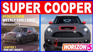 Forza Horizon 5 SUPER COOPER Forzathon Weekly Challenge Swamplands Speed Trap Location [upl. by Oigolue]