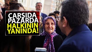 Halk çarşıda pazarda Ekrem İmamoğlunun yanında [upl. by Lj]