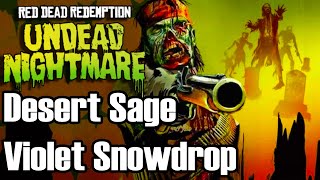 Desert Sage and Violet Snowdrop Location  Red Dead Redemption Undead Nightmare [upl. by Retniw]