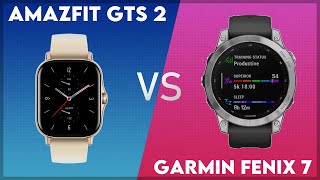 Amazfit GTS 2 vs Garmin Fenix 7 Comparison [upl. by Anamor]