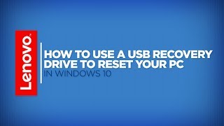 How To  Use a USB Recovery Drive to Reset Your PC in Windows 10 [upl. by Lavinie]