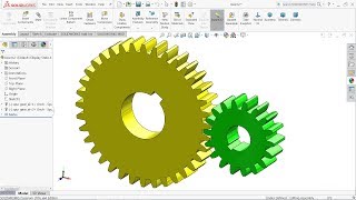 Solidworks tutorial  Design of Spur gear with Solidworks toolbox [upl. by Sivrup]