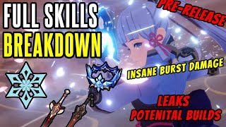 AYAKA Full Skills Talent BREAKDOWN and BUILDS  Leaks and Gameplay  Genshin Impact [upl. by Waldman664]