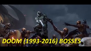 DOOM ALL BOSSES 1993  2016 [upl. by Orazal111]