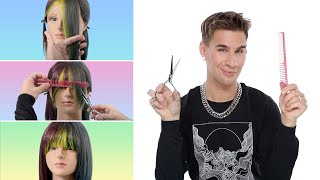 Hairdressers Guide To Cutting Your Own Bangs And Not Ruining Them [upl. by Jen]