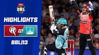 Melbourne Renegades v Brisbane Heat  BBL13 [upl. by Iarahs]