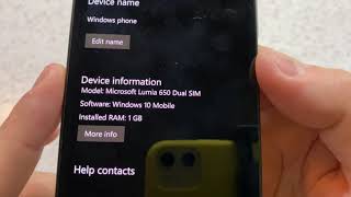 Microsoft Lumia 650 Incoming Call and Mini Review 2020 [upl. by Nonarb]