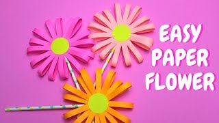 Easy Paper Flower  Paper Craft  Mothers Day Craft [upl. by Llorrad]