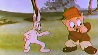 Even more clips of Porkys Hare Hunt 1938 Redrawn version [upl. by Nahum]