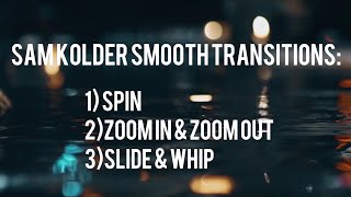 SAM KOLDER transitions preset FREE Extended package [upl. by Eiramalegna]