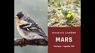 MARS  Poésie de Maurice Carême  Mis en musique et interprété par Agathe MD [upl. by Rezzani]