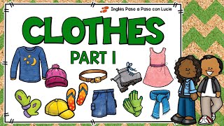 VOCABULARIO DE ROPA EN INGLÉS  PARTE 1  CLOTHES [upl. by Ellened468]