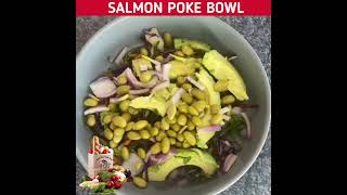 SALMON POKE BOWL RECIPE [upl. by Annoirb]