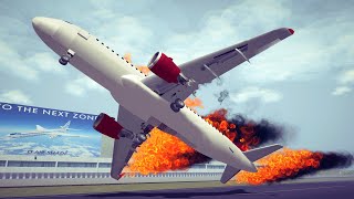 Airplanes Take Off Fails amp Crashes 4  Besiege [upl. by Ayvid]