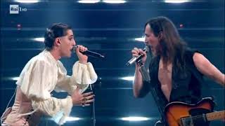 Maneskin ft Manuel Agnelli  Amandoti  Esibizione Sanremo 2021 [upl. by Nojad]