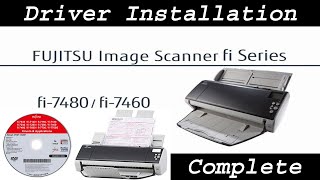 FUJITSU fi7460 Image Scanner Driver Installation Step by step [upl. by Kirtley]