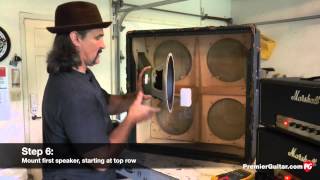 DIY How to Install Speakers in a 4x12 Cab Part 1 [upl. by Llejk443]