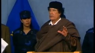 Gaddafi The mad dog of the Middle East 2011  ABC News [upl. by Oiliruam]