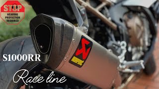 BMW S1000RR Akrapovic full race Exhaust system review Brutal sound [upl. by Yeldar]