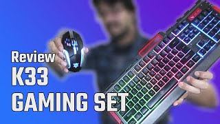 Review  Análisis  del K33 Gaming Set  Combo de bajo presupuesto [upl. by Vivia]