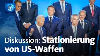 MDRfragt Diskussion über Stationierung von USWaffen in Deutschland [upl. by Schroer318]