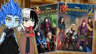 Disney Villains React To Descendants  Gacha react [upl. by Conny]