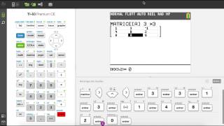 Matrices et calcul matriciel avec la TI83 Premium CE [upl. by Jdavie]