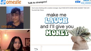 Giving money to omegle STRANGERS 🤑 [upl. by Aiym]