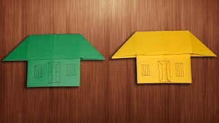 How To Make Paper Home Easily For Craft Creator  Origami House Making [upl. by Ceciley996]