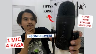 REVIEW MIC FIFINE K690  SONG COVER MIC PEMULA MULTIFUNGSI DAN LOW BUDGET [upl. by Bevvy465]