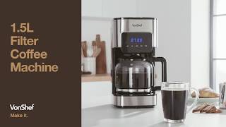 VonShef 15L Filter Coffee Machine [upl. by Novad]