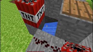 Minecraft Cannon test 2  building cannon in under 30 secs [upl. by Angelo151]