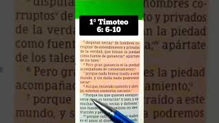 lecturabíblica versiculodelabiblia videoscristianos Biblia 1 Timoteo 6610 [upl. by Anuayek902]